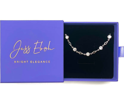 Sterling Silver Crystal Bracelet